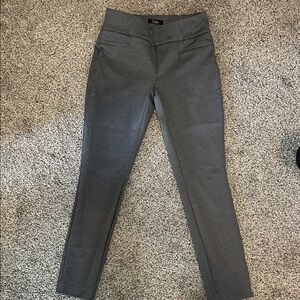 Dalia Gray & Black Micro-Check Slim Trousers